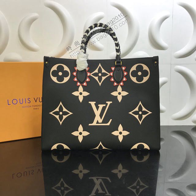 路易威登LV女包 OnTheGo大號手袋 頂部編織手 lv新款購物袋 手提包  ydh3826